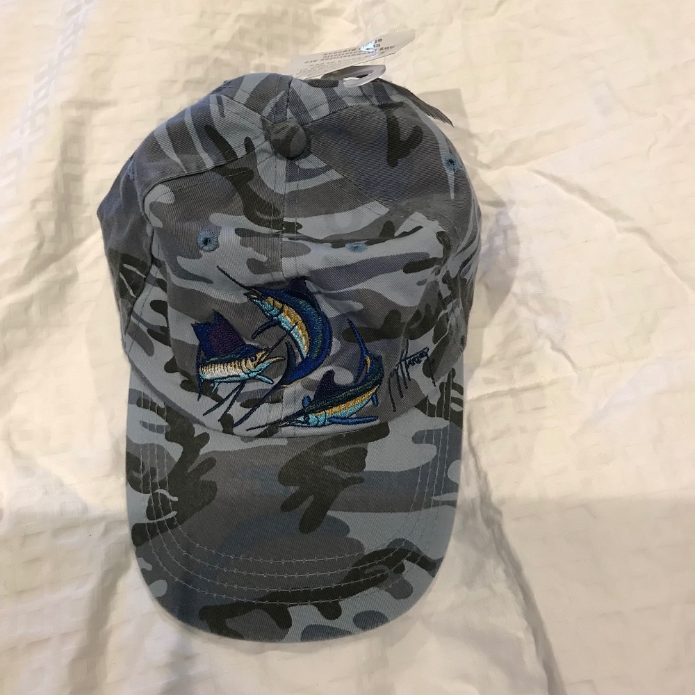 Guy Harvey hat, Marlin Camo design .NWT, One size fits all.One size fits